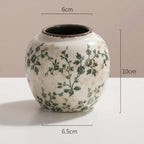 Art Ceramic Vase, Handmade Ice Crackle Vase, Home Decoration for Living Rooms and Offices, Fresh or Dry Flower