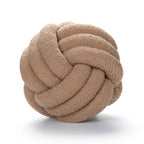 Knotted Ball Decorative Cushion, High End Throw Pillow for Living Room, Lamb Fleece Sofa Bed Decor