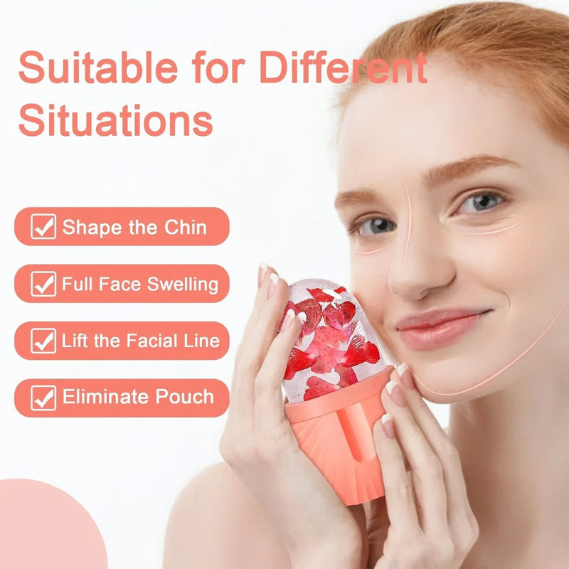 Silicone Beauty Lifting Ice Ball Face Massager