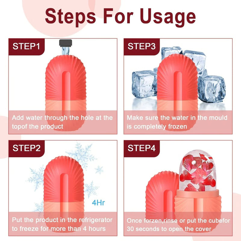 Silicone Beauty Lifting Ice Ball Face Massager