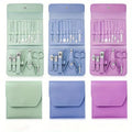 16 Piece Professional Manicure and Pedicure Nail Care Set with Travel Case
