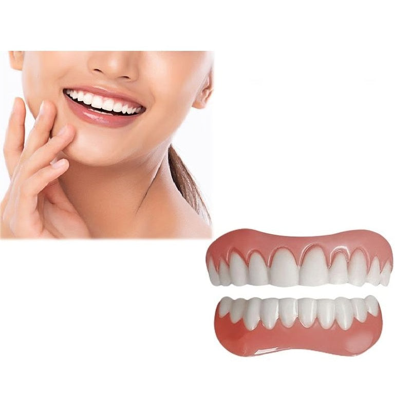 Soft Silicone Denture Reline Set for Upper & Lower Dentures, Comfort Fit Support