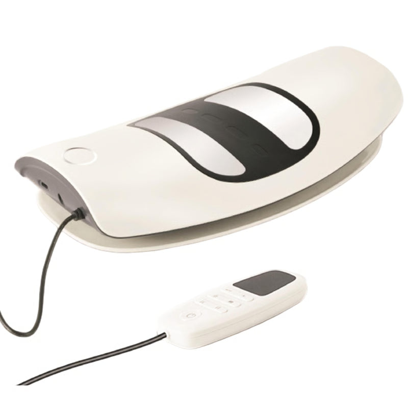 Back Massage Stretcher with Vibration, Multifunctional Lumbar Traction Device, Waist Spine Support Massager