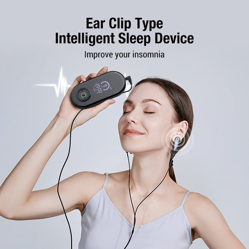 Fast Sleep Aid Ear Clip CES Electrotherapy Device for Insomnia Relief, Anxiety & Migraine Treatment, Improve Sleeping