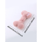 Grinding Teeth Cute Love Bone Plush Dog Toys, Interactive Pet Supplies