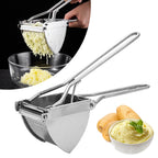 Heavy Duty Stainless Steel Potato Ricer, Vegetable Juicer, Masher for Baby Food and Kitchen Essentials