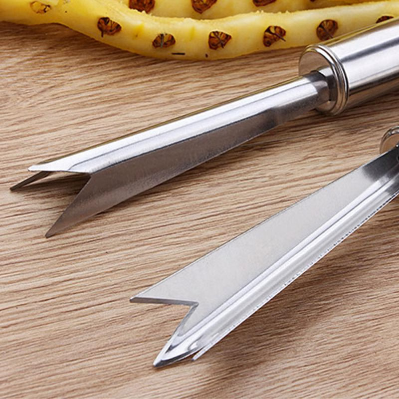 Stainless Steel Pineapple Knife: A Kitchen Essential with Durable V-Type Edge for Non-Slip Peeling