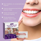Soft Silicone Denture Reline Set for Upper & Lower Dentures, Comfort Fit Support