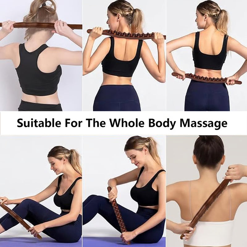 Guasha Back Roller Stick for Relaxation & Body Contouring Massage
